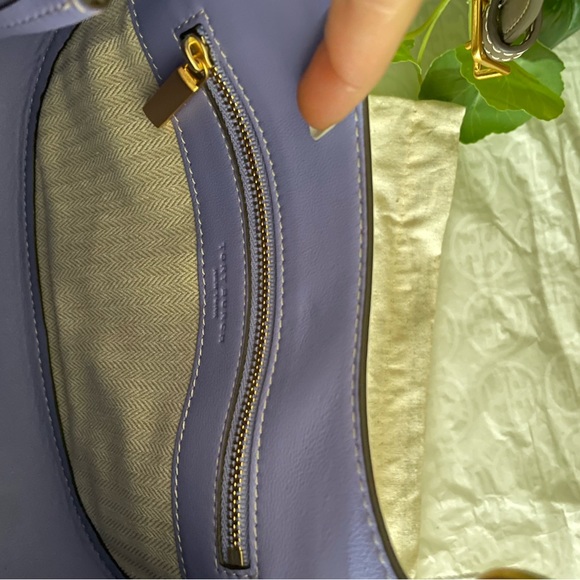 New, lee radziwill suede frame small saddlebag  (clam shell color) - Picture 9 of 17